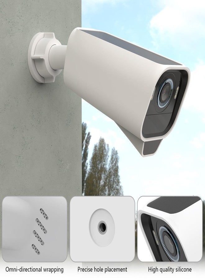 HOLACA Silicone Housing Skin Cover for eufyCam S3 Pro Security Camera, Dustproof, White (1 Pack) - Image 2